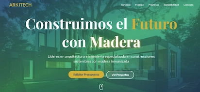 Servicio profesional de diseño web para Constructora