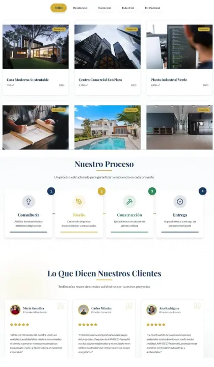 Diseño web para constructora 2