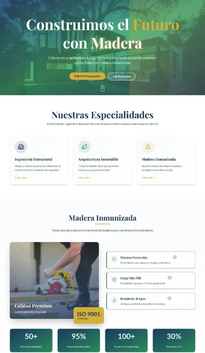 Diseño web para constructora